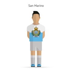San Marino football player Soccer uniform N2