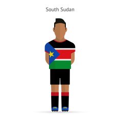 South Sudan football player Soccer uniform N2