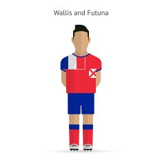 Wallis and Futuna football player Soccer uniform N2