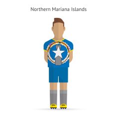 Northern Mariana Islands football player Soccer uniform N2