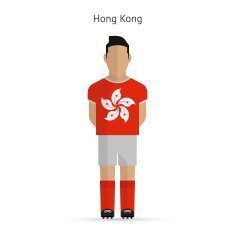 Hong Kong football player Soccer uniform N2