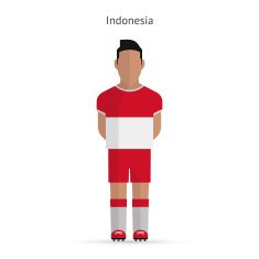 Indonesia football player Soccer uniform N2
