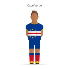 Cape Verde football player Soccer uniform N2