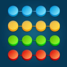 Abstract Color 3D digital illustration Infographic