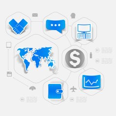 business sticker infographic N84