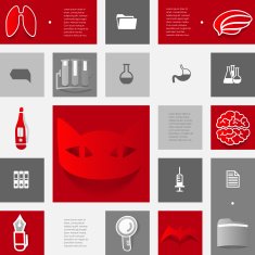 Veterinary sticker infographic N97