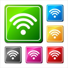 Set of different wifi icons buttons for design N2