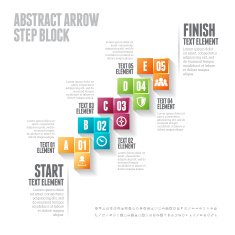 Abstract Arrow Step Block