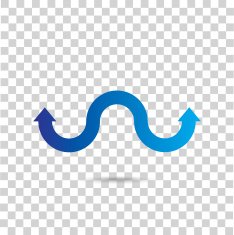 Abstract blue icon N2
