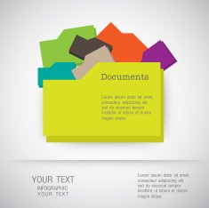 Folder icons Business set - illustration N4