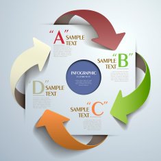 abstract 3d paper infographics N64
