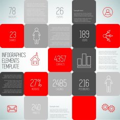 Infographic squares background design illustration N3