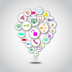 Creative Social Network Computing Element Vector Design