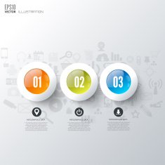 Business step infographic Timeline background
