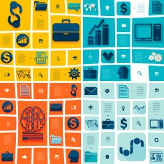 business flat infographic N118