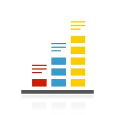 Bar Graph icon on a white background - ColorSeries N38