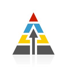 Pyramid icon on a white background N34