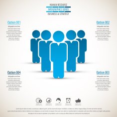 Business management strategy or human resource infographic N42