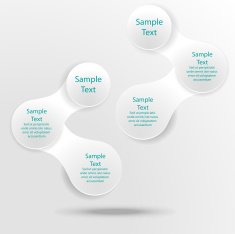 metaball colorful round diagram infographics N112