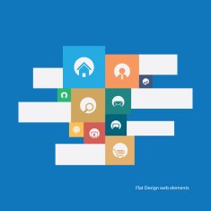 Flat design icons set for modern websites N2