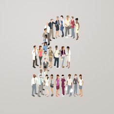 People forming Pound symbol