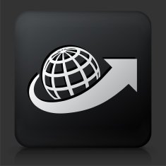 Black Square Button with Shipping N2