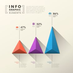 abstract pyramid chart infographics N7