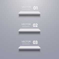 Vector modern shelf infographic background N2