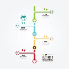 Timeline Infographic vector design template N10