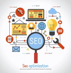 infographics background seo optimization