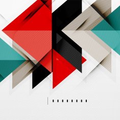 Modern glossy triangles business layout N22