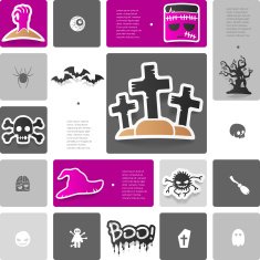 Halloween sticker infographic N42