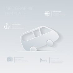 Car travel Theme holidays Template infographic or website layout