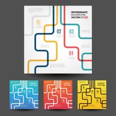 Vector line business concept template N9