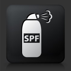 Black Square Button with Sun Block N2