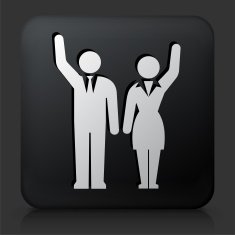 Black Square Button with Candidates
