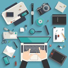 Workplace of a designer