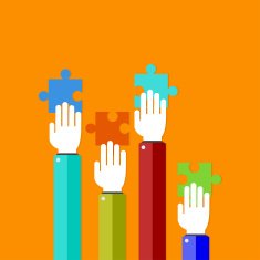 Vector flat modern puzzle background N2