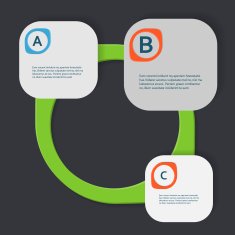 Simple vector with three-dimensional figures eps N6