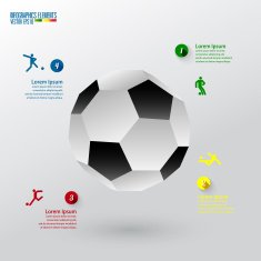 soccer infographics template N2