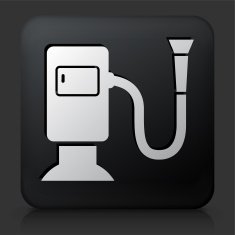 Black Square Button with Dryer Icon N3