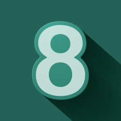 Volume icons number eight N5