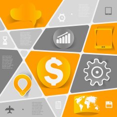 business geometric infographic N32