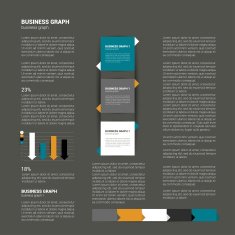 Text page Info graphic flat template