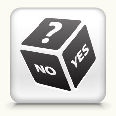 White Square Button with Playing Dice Icon