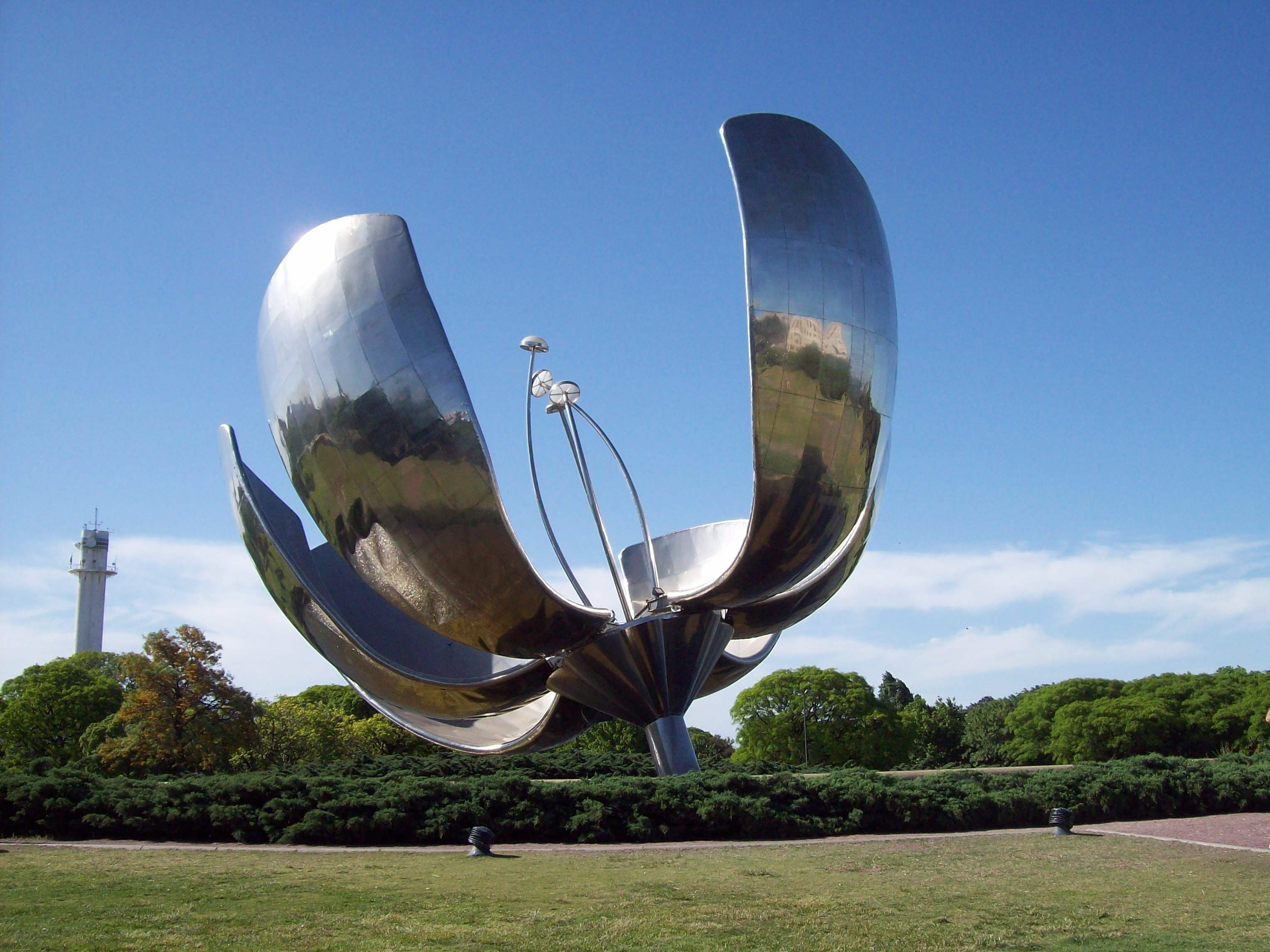 Mechanical flower sculpture Buenos Aires free image download