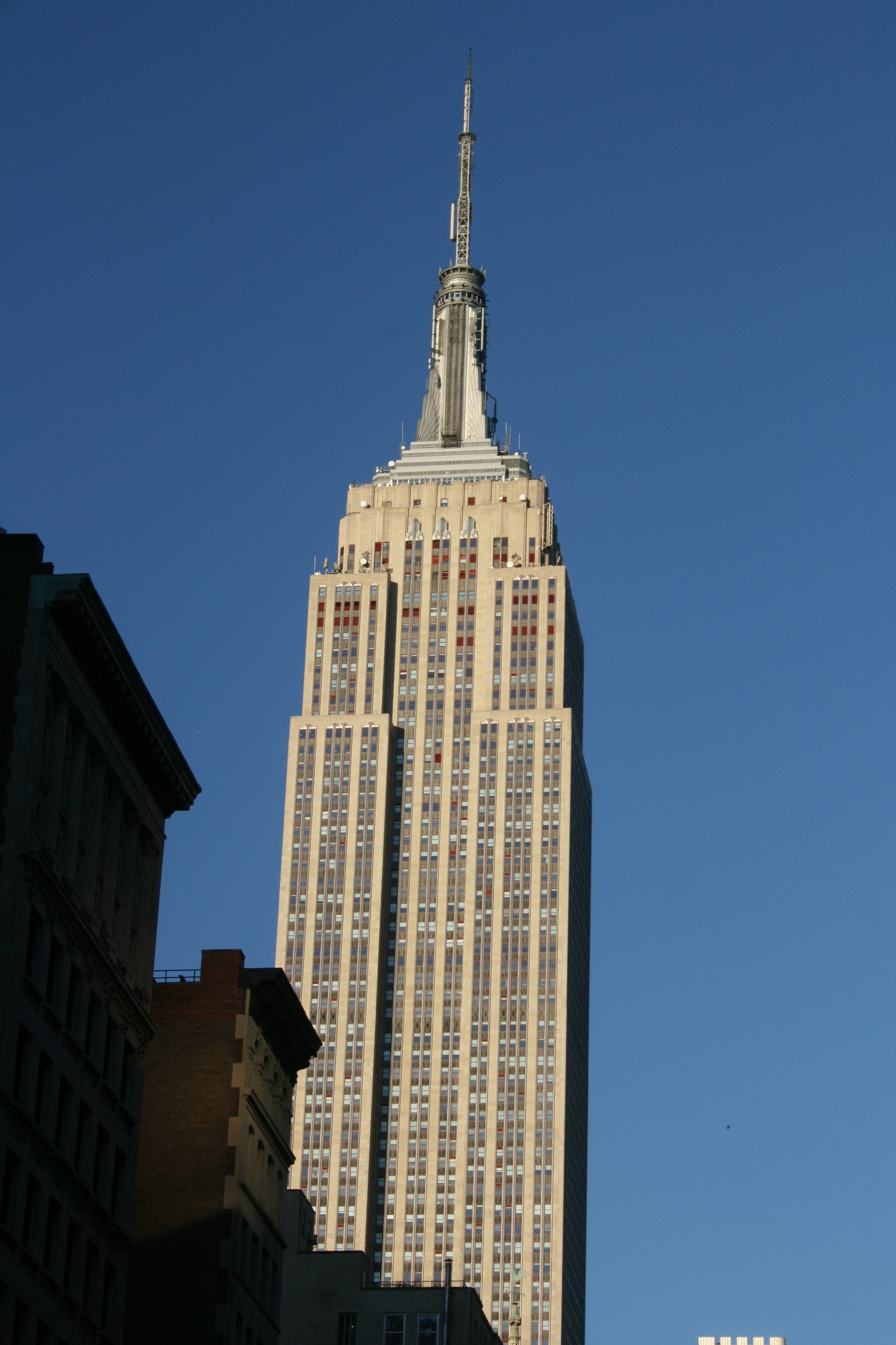 View of the Empire State Building in New York city (Big Apple) free