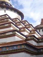 exterior of the Kumbum, Tibet