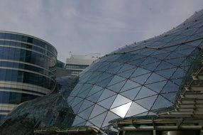 shopping center glass dome