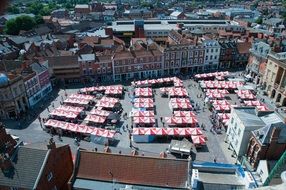 Square Market in Nottinghamshire, England